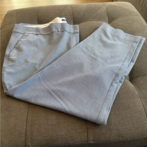 Loft Marissa Style Navy and White Pants Plus Size 24W